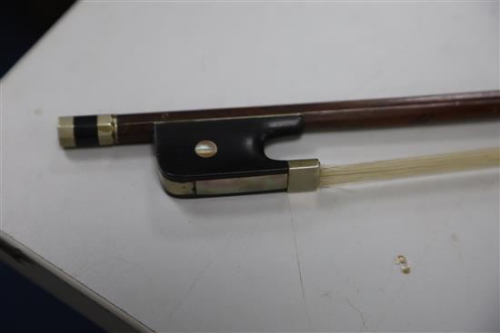 A Klingenthal Saxony cello, c.1890, length of back 76cm